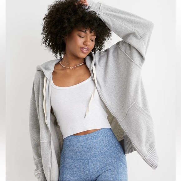 Aerie Down-to-Earth Full Zip Hoodie - Picture 4 of 11
